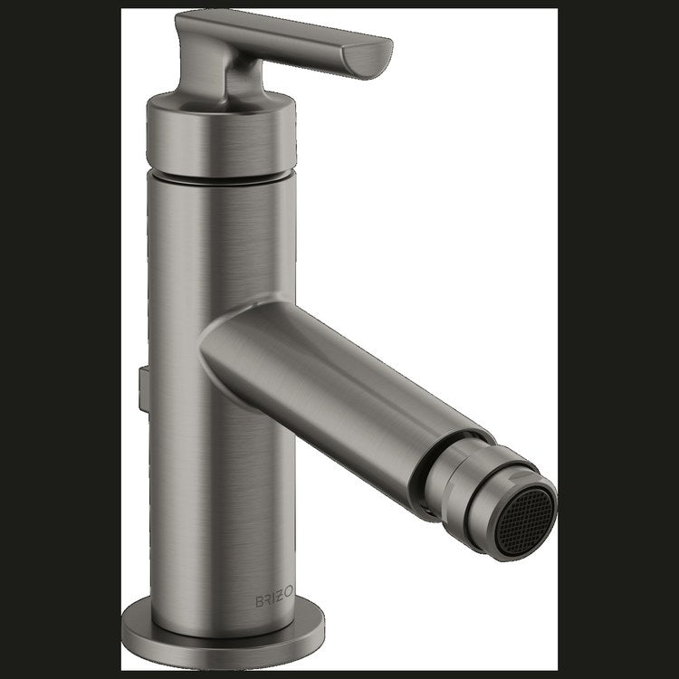 Bidet Faucet 1 Lever ADA Brilliance Luxe Steel Metal Pop-Up Drain 1 Hole