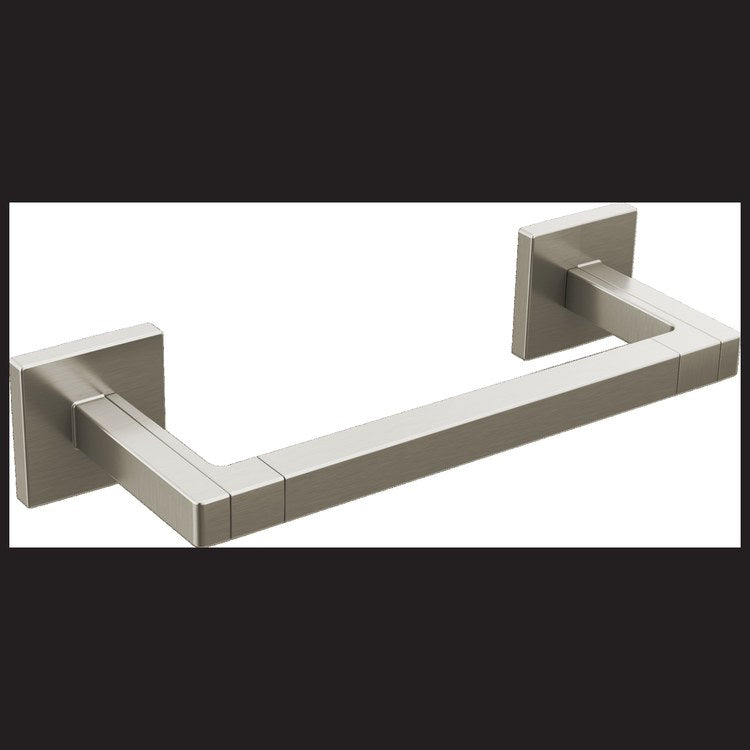 Towel Bar Frank Lloyd Wright 8 Inch Single Brilliance Luxe Nickel Brass 3-5/16 Inch - Image 1