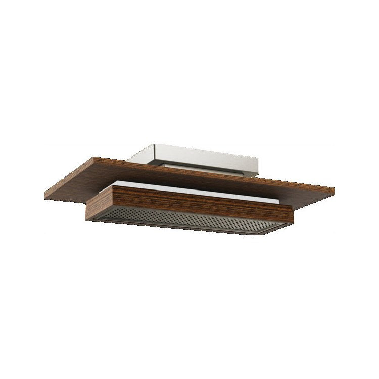 Showerhead Frank Lloyd Wright 1 Functions Raincan Brilliance Luxe Nickel/Wood 21 Inch 1.75 Gallons per Minute with Integrated Lighting Rectangle Ceiling Mount - Image 1