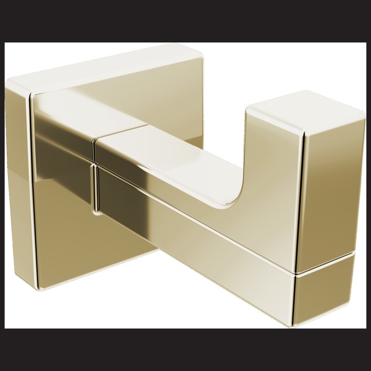 Robe Hook Frank Lloyd Wright Single Brilliance Polished Nickel 2-5/16 Inch Wall Metal - Image 1