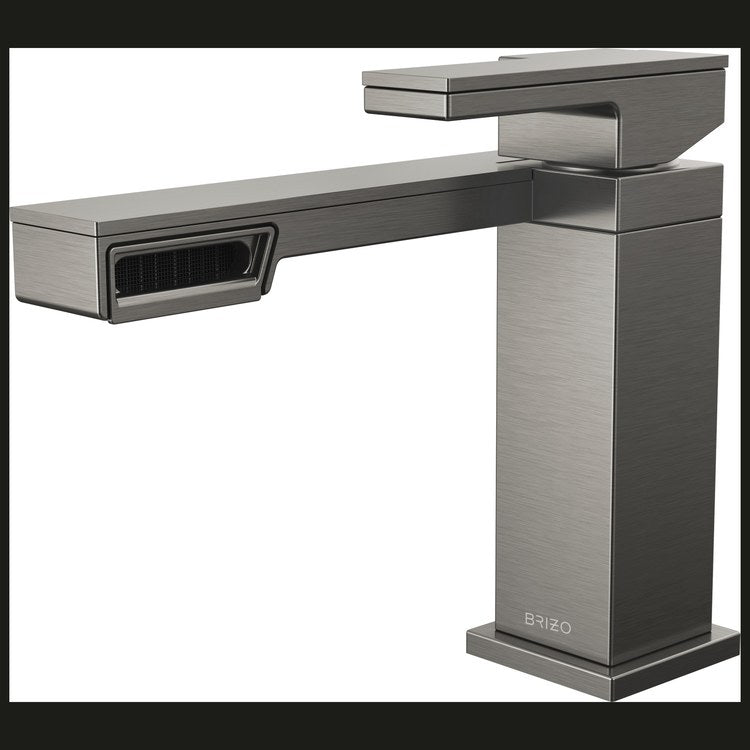 Lavatory Faucet Frank Lloyd Wright 1 Lever ADA WaterSense Brilliance Luxe Steel 1.2 Gallons per Minute Deck Fixed Side Less Drain 1 Hole - Image 1
