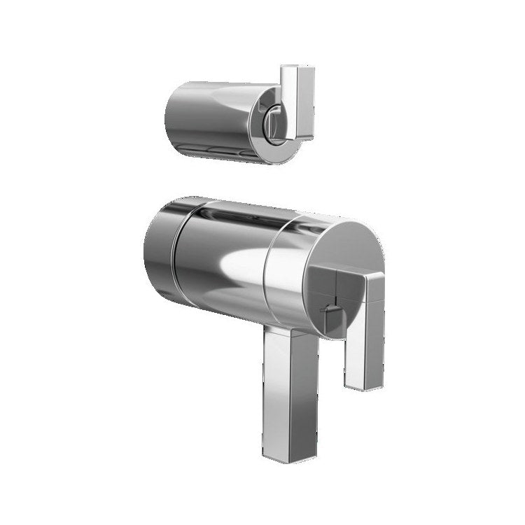 Handle Kit Frank Lloyd Wright Zinc 2 Lever Chrome ADA for TempAssure Thermostatic Valve with Integrated Diverter Trim - Image 1