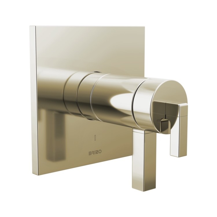 Thermostatic Trim Frank Lloyd Wright Square Less Handle Less Handle Brilliance Polished Nickel ADA for Universal Rough Zinc