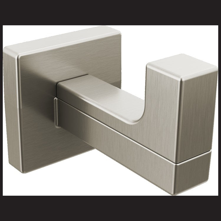 Robe Hook Frank Lloyd Wright Single Brilliance Luxe Nickel 2-5/16 Inch Wall Metal - Image 1