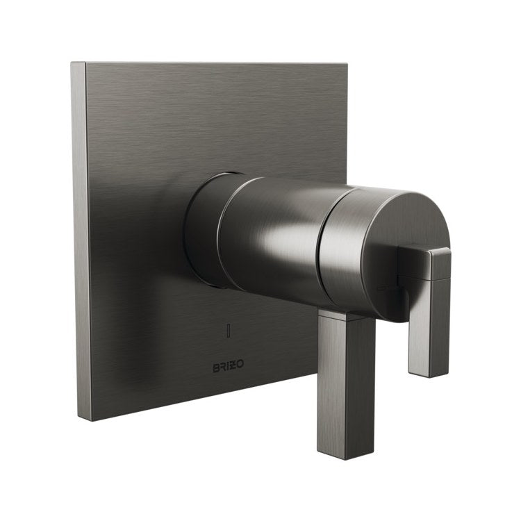 Thermostatic Trim Frank Lloyd Wright Square Less Handle Less Handle Brilliance Luxe Steel ADA for Universal Rough Zinc
