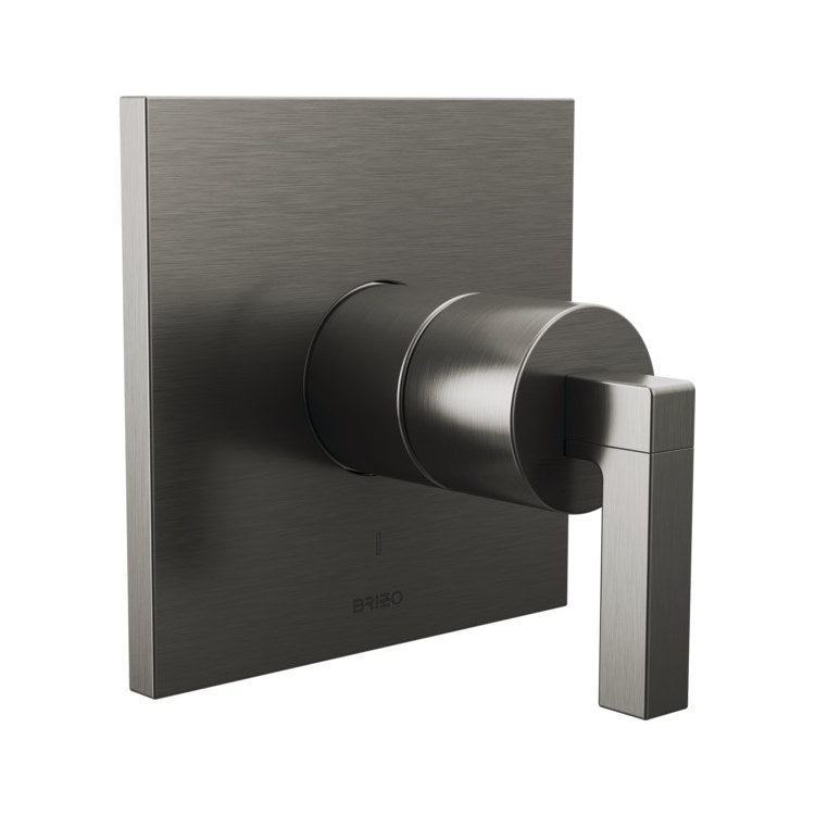 Pressure Balance Valve Trim Frank Lloyd Wright Square Less Handle Brilliance Luxe Steel ADA - Image 1