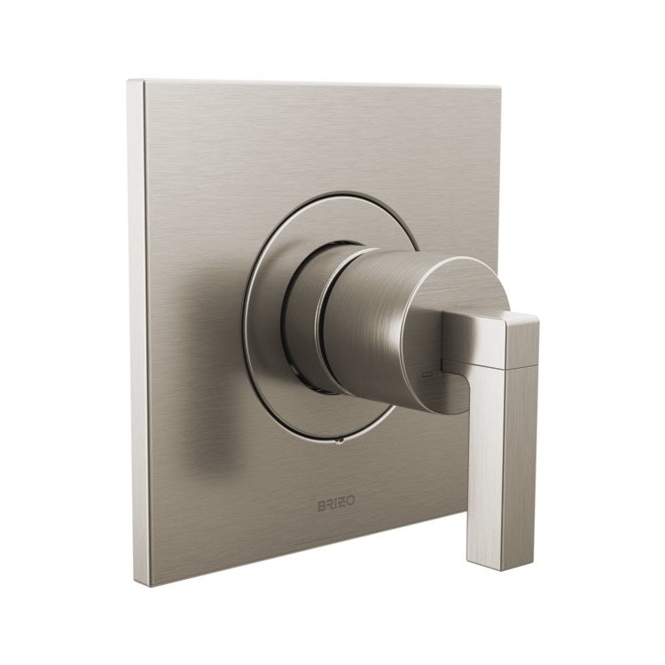 Thermostatic Trim Frank Lloyd Wright Square Less Handle 1 Less Handle Brilliance Luxe Nickel ADA Brass