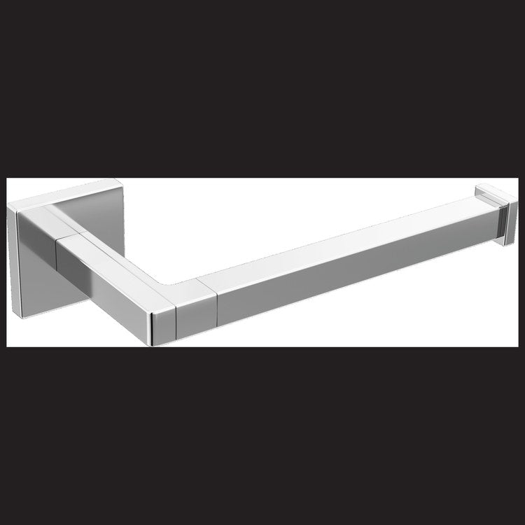 Toilet Paper Holder Frank Lloyd Wright Single Chrome Metal 6-1/8 Inch 3-11/16 Inch Wall - Image 1
