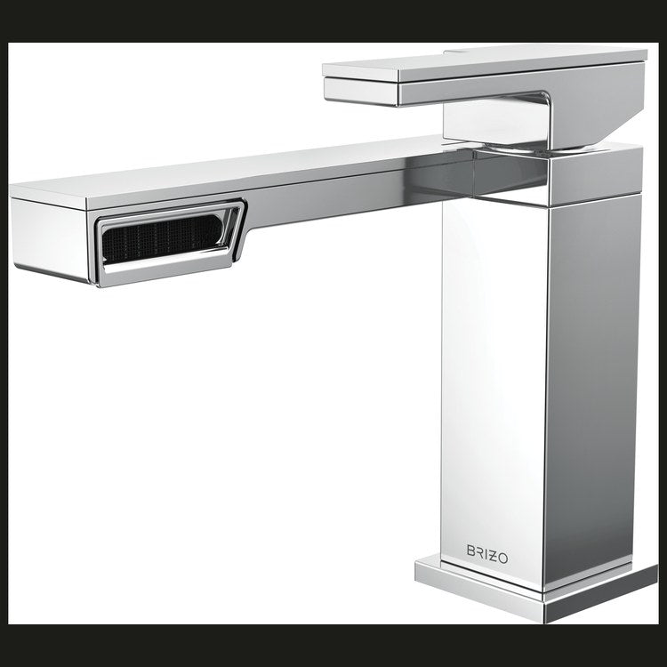 Lavatory Faucet Frank Lloyd Wright 1 Lever ADA WaterSense Chrome 1.2 Gallons per Minute Deck Fixed Side Less Drain 1 Hole - Image 1
