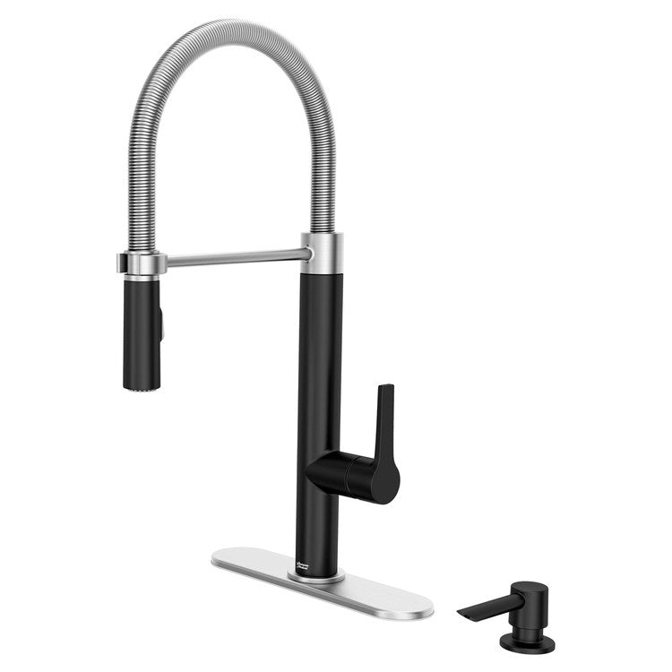 Grayson Semi-Pro Single-Handle Pull-Down Kitchen Faucet - Matte Black - Image 3