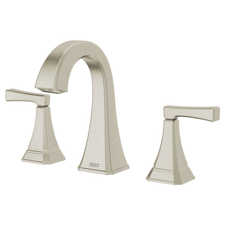 Crawford Two-Handle 8" Widespread Bathroom Sink Faucet with Pop-Up Drain - Satin Nickel - Image 3