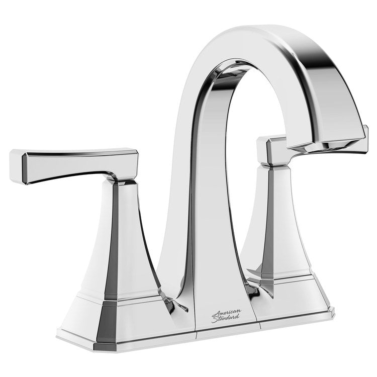 Crawford Two-Handle 4″ Centerset Bathroom Sink Faucet with Push-Pop Drain – Polished Chrome