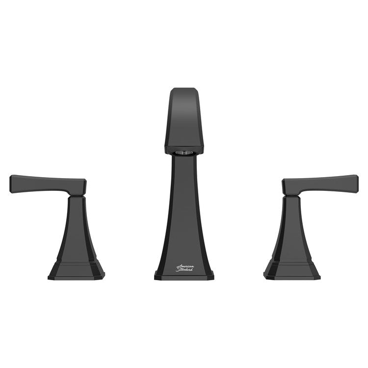 Crawford Two-Handle 8" Widespread Bathroom Sink Faucet with Pop-Up Drain - Matte Black - Image 2