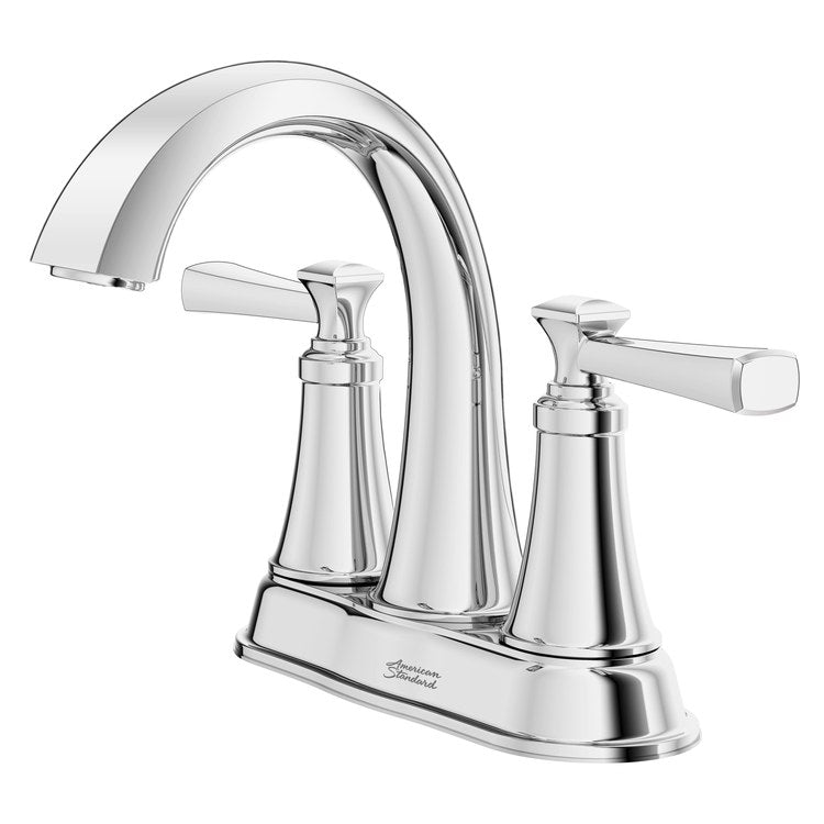 Glenmere Two-Handle 4" Centerset Bathroom Sink Faucet with Push-Pop Drain - Polished Chrome - Image 2