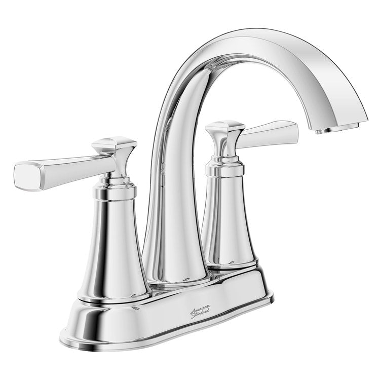 Glenmere Two-Handle 4″ Centerset Bathroom Sink Faucet with Push-Pop Drain – Polished Chrome