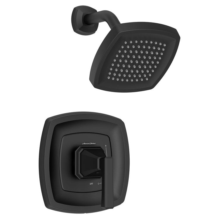 Crawford Pressure Balance Shower Trim with 1.8 gpm Shower Head – Matte Black