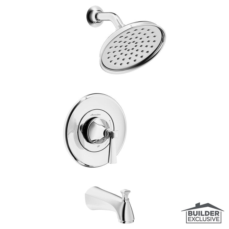 Glenmere Pressure Balance Tub/Shower Trim with 1.8 gpm Shower Head and Tub Spout – Polished Chrome