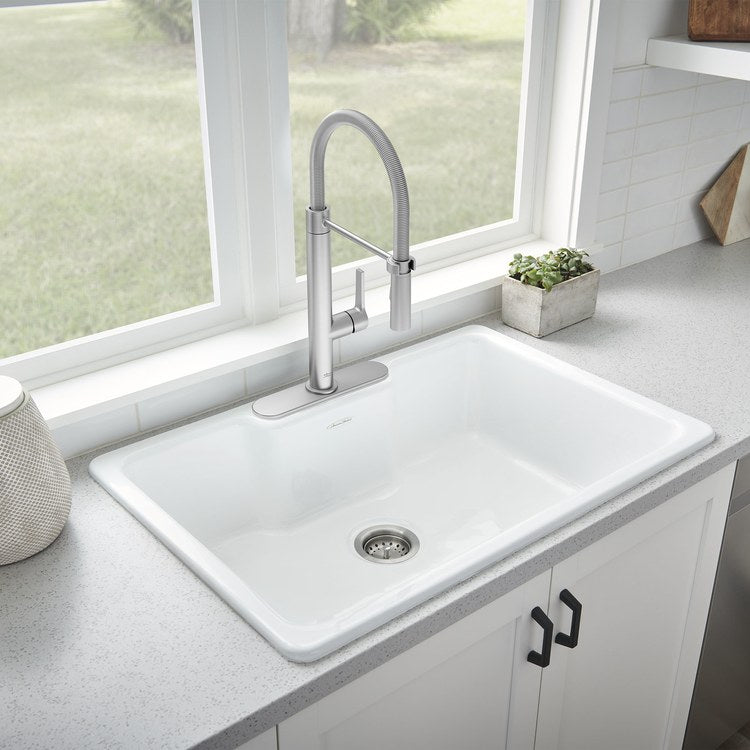 Grayson Semi-Pro Single-Handle Pull-Down Kitchen Faucet - Stainless Steel - Image 2