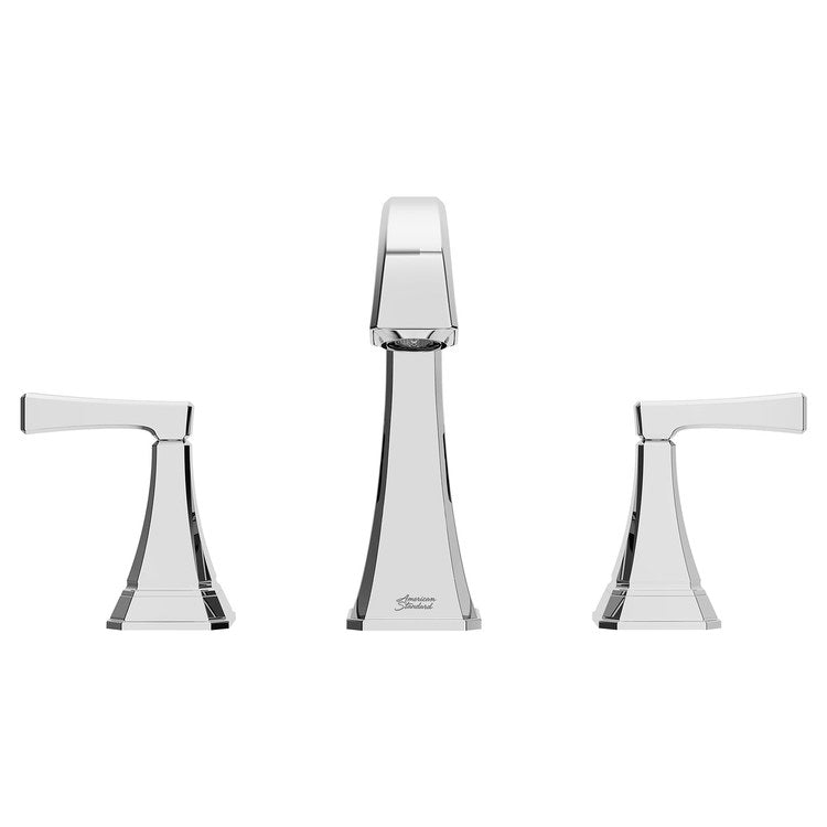 Crawford Two-Handle 8" Widespread Bathroom Sink Faucet with Pop-Up Drain - Polished Chrome - Image 2