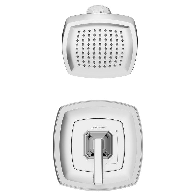 Crawford Pressure Balance Shower Trim with 1.8 gpm Shower Head - Polished Chrome - Image 2