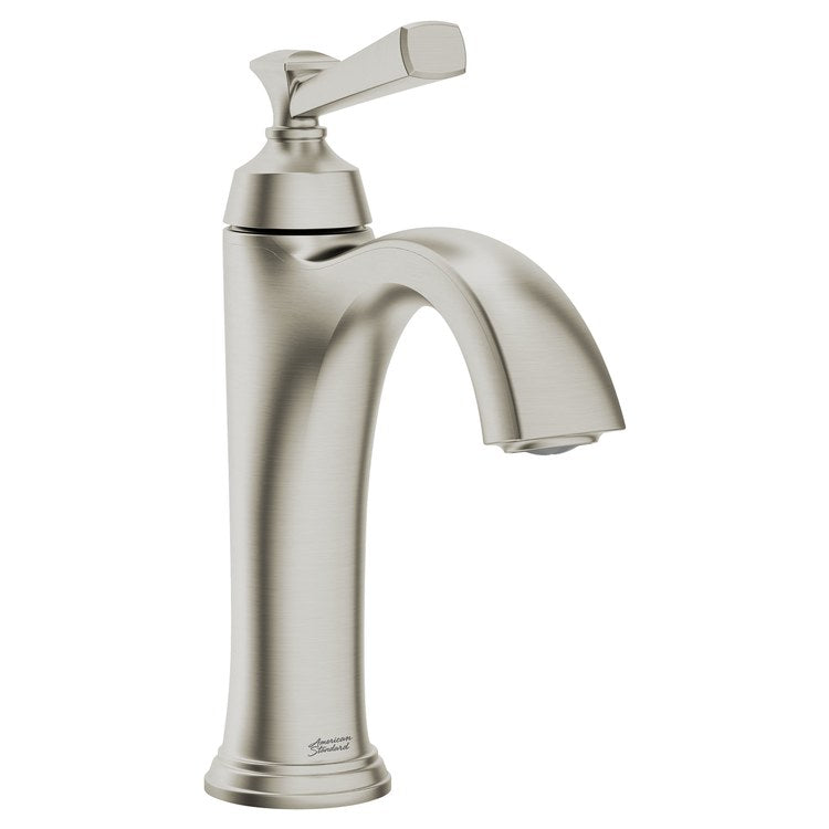 Glenmere Single-Handle Monoblock Bathroom Sink Faucet with Push-Pop Drain - Satin Nickel - Image 2