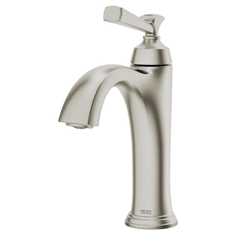 Glenmere Single-Handle Monoblock Bathroom Sink Faucet with Push-Pop Drain - Satin Nickel - Image 3