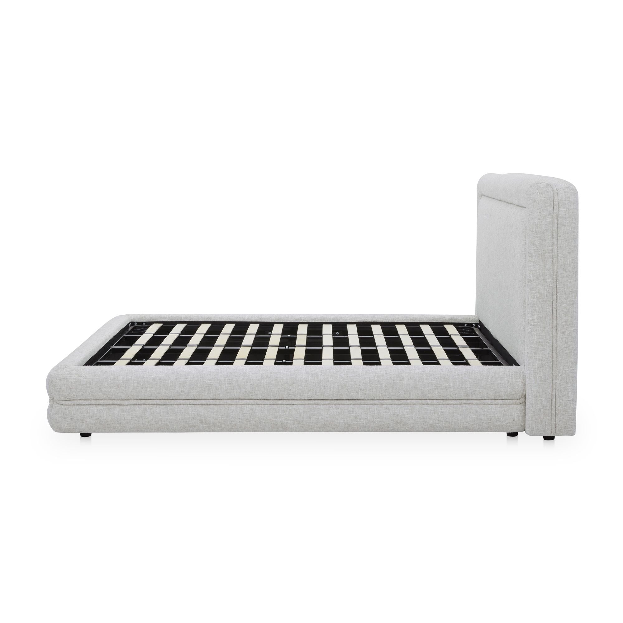 Tory - Queen Bed - Pebble White - Image 2