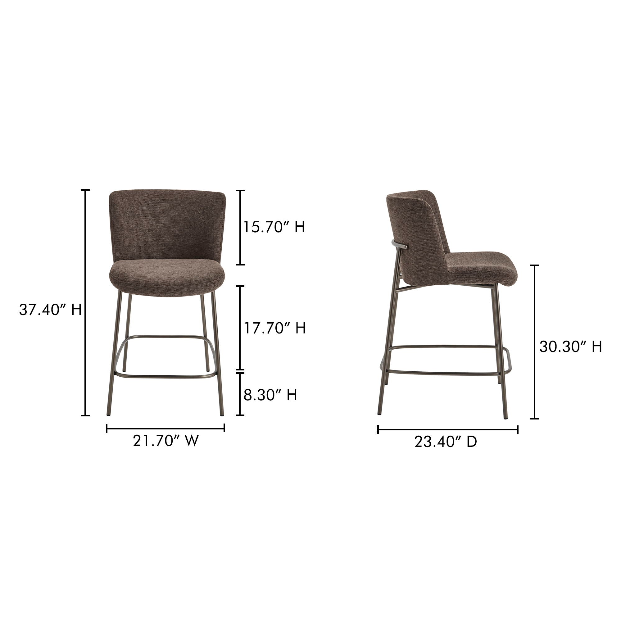 Early - Counter Stool - Dark Brown - Image 2