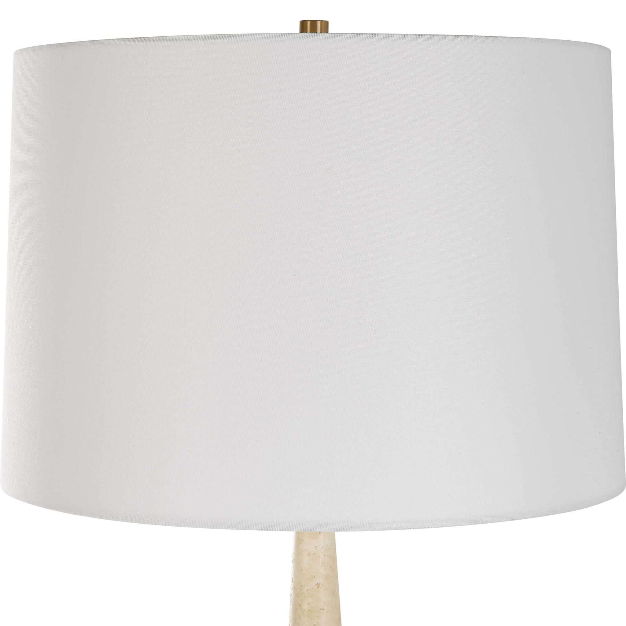 Palu - Travertine Table Lamp - Beige - Image 2