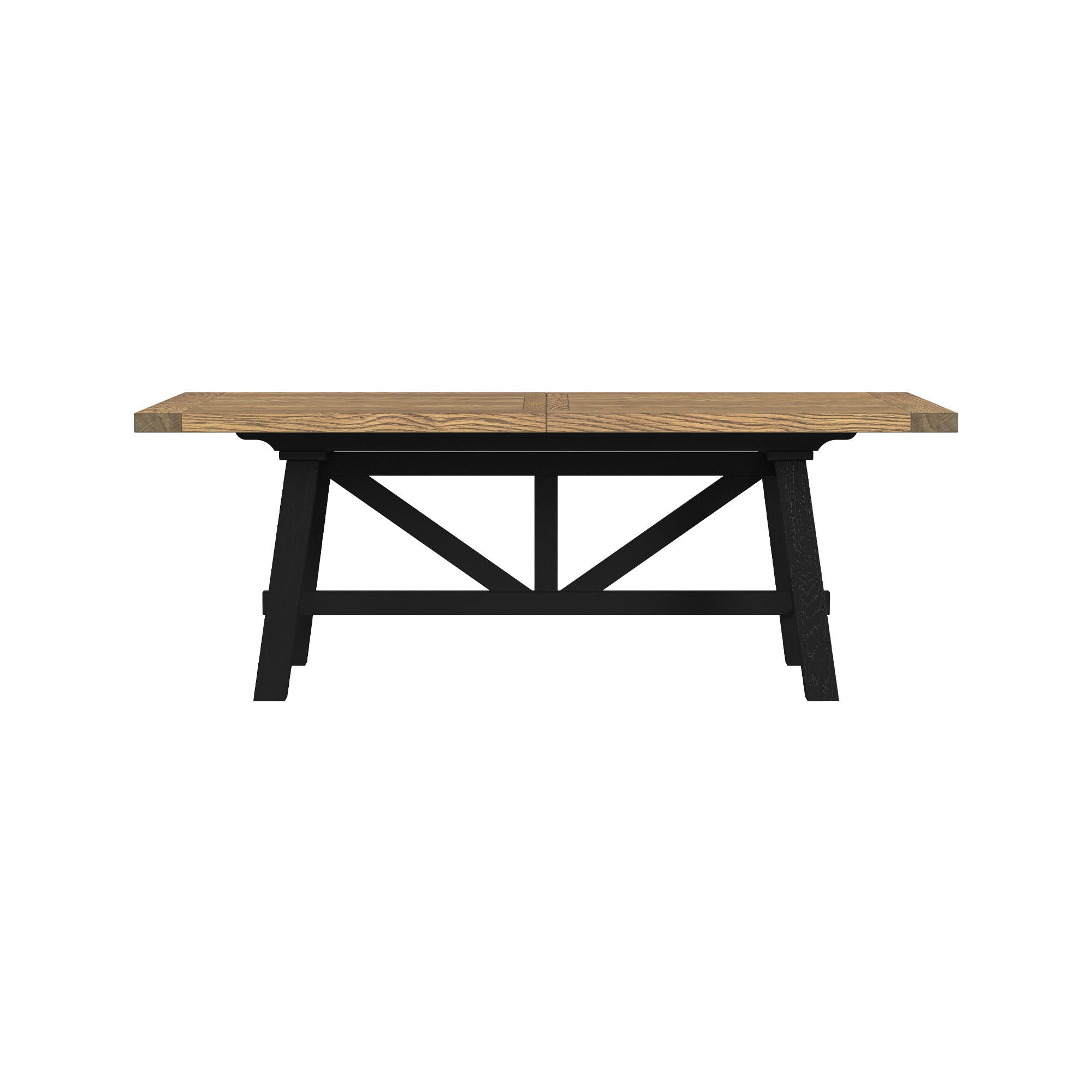 Hendricks - Trestle Table - Rustic Wheat / Raven - Image 2