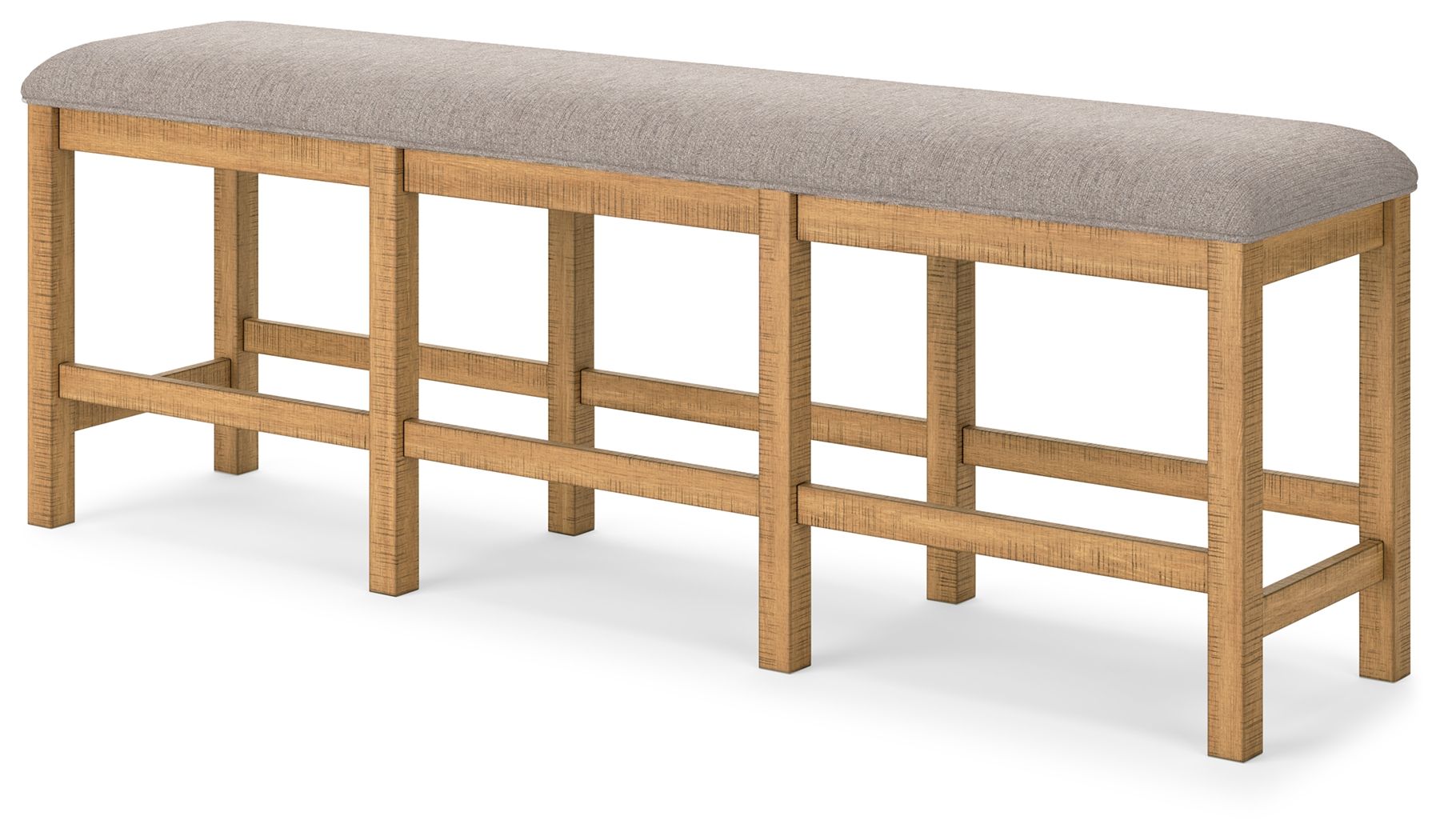 Havonplane - XL Counter Height Upholstered Dining Bench - Brown - Image 2