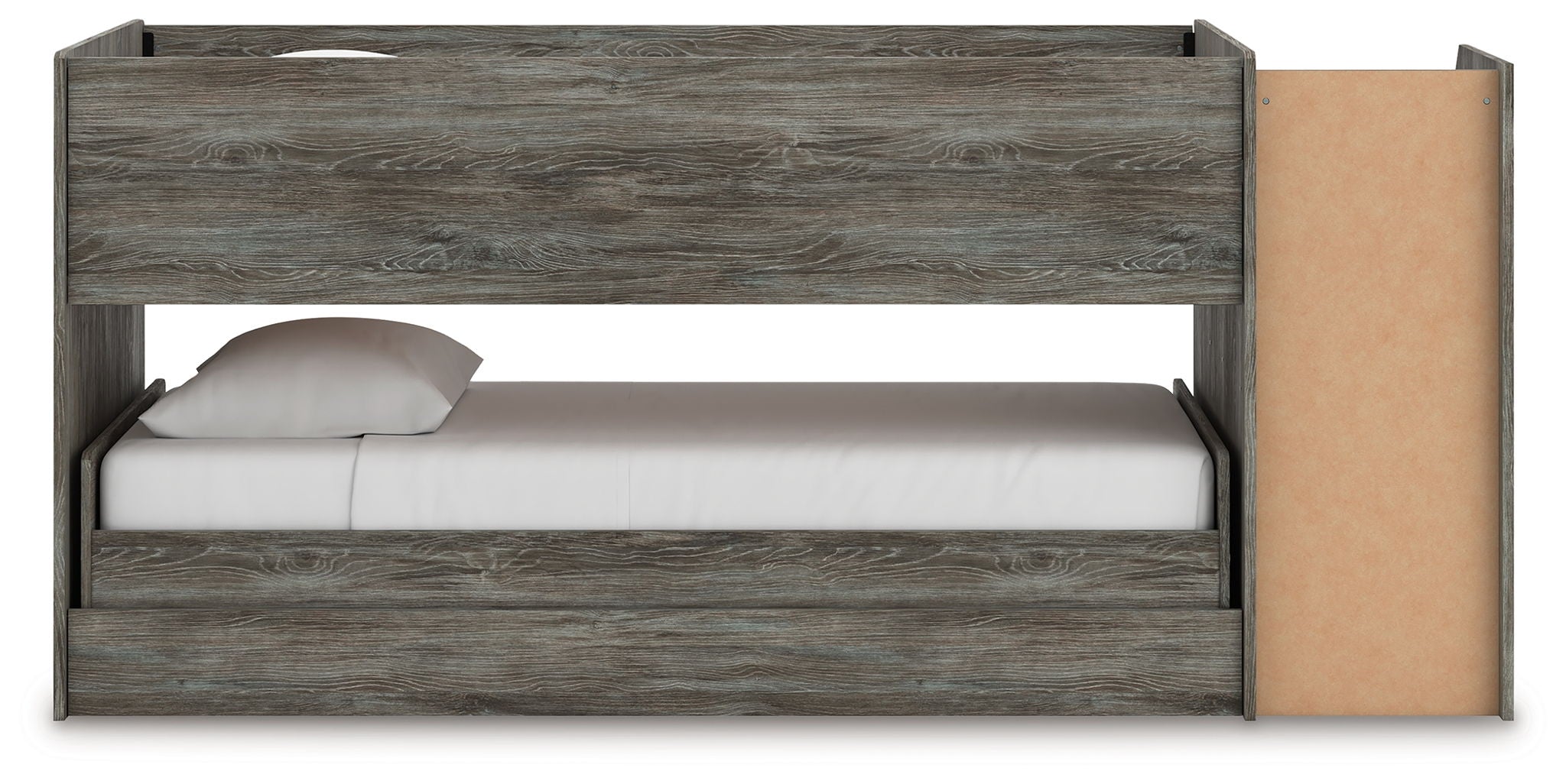 Frandern - Twin Over Twin Loft Bed - Gray - Image 3