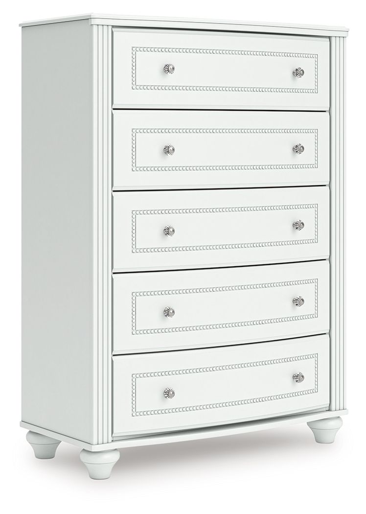 Kozlani - Five Drawer Chest - White - Image 1