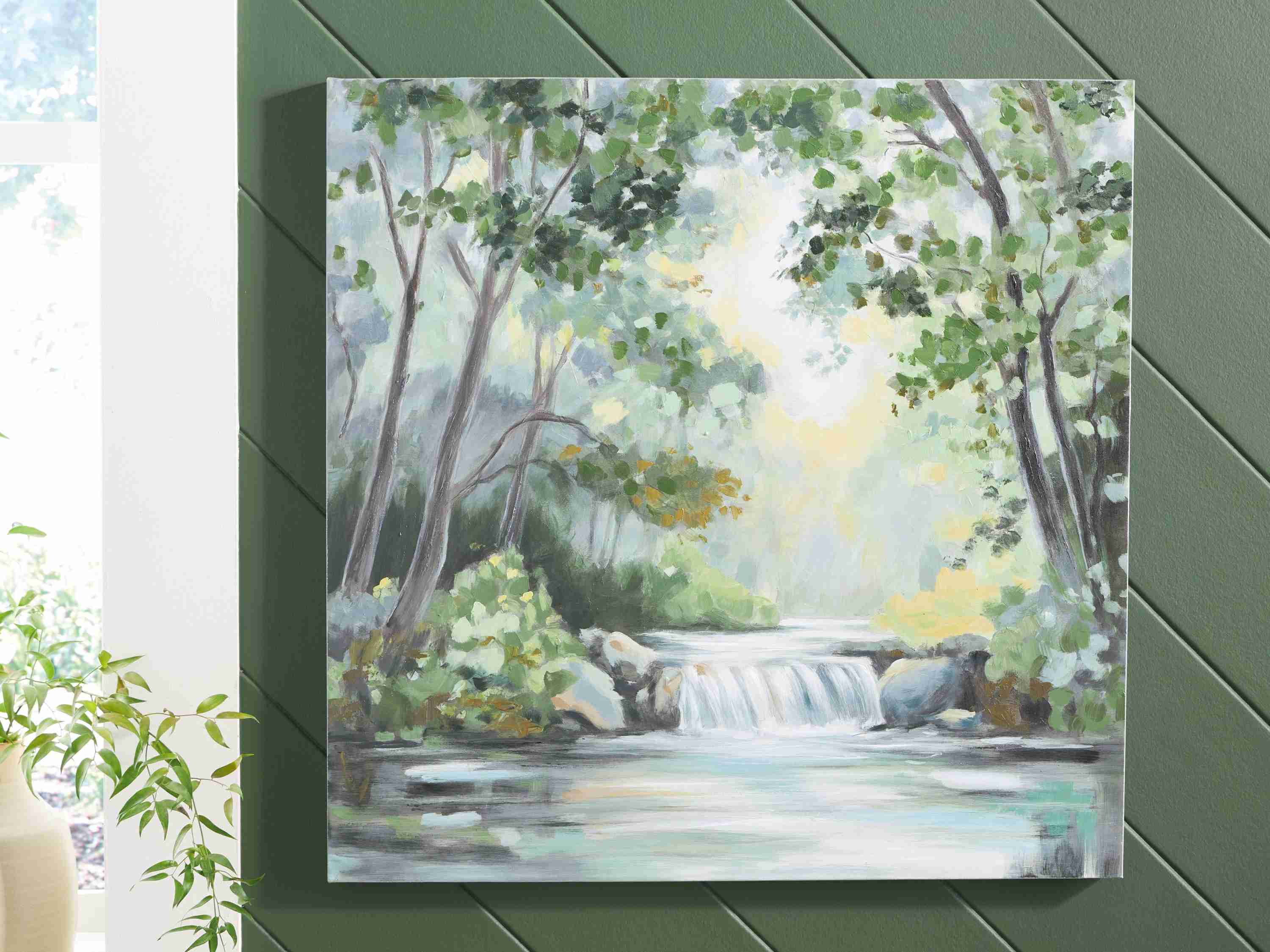 Evermaddick - Wall Art - Green / Gray / White - Image 2