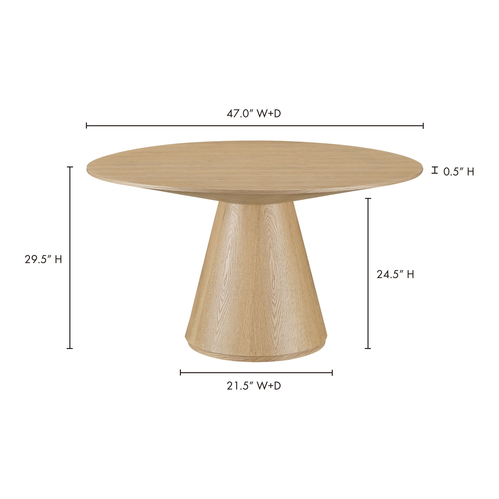 Otago - Round Dining Table - Natural - Image 2