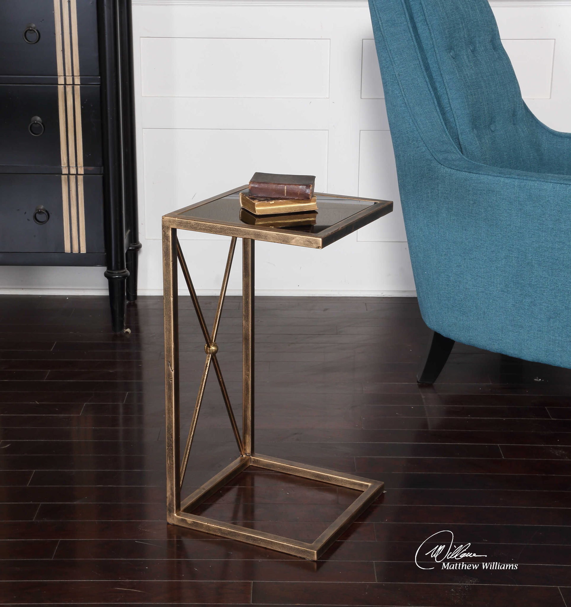 Zafina - Accent Table - Gold - Image 2