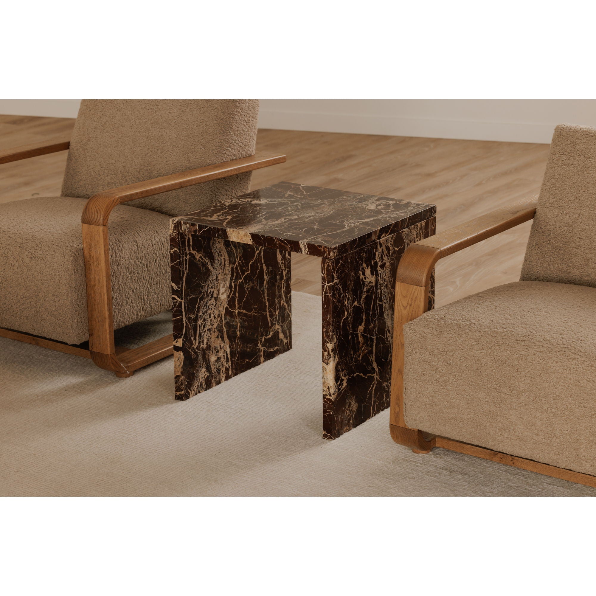 Rosa - Accent Table - Rosso Levanto Marble - Image 2