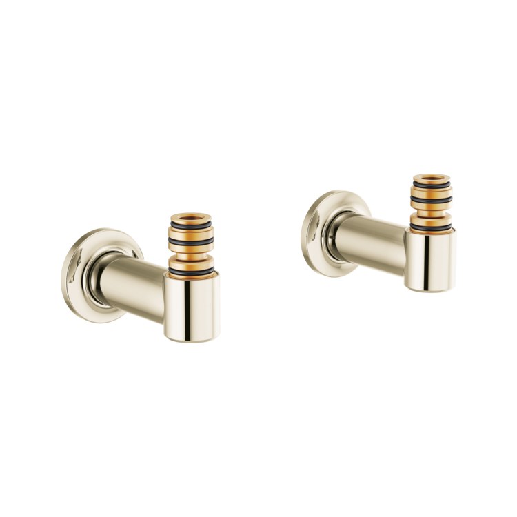 Tub Filler Union Kintsu Wall Mount Brilliance Polished Nickel Brass for T70310-XXLHP Body Assembly and T7030X-XX Trim Kit 4-3/4 Inch - Image 1