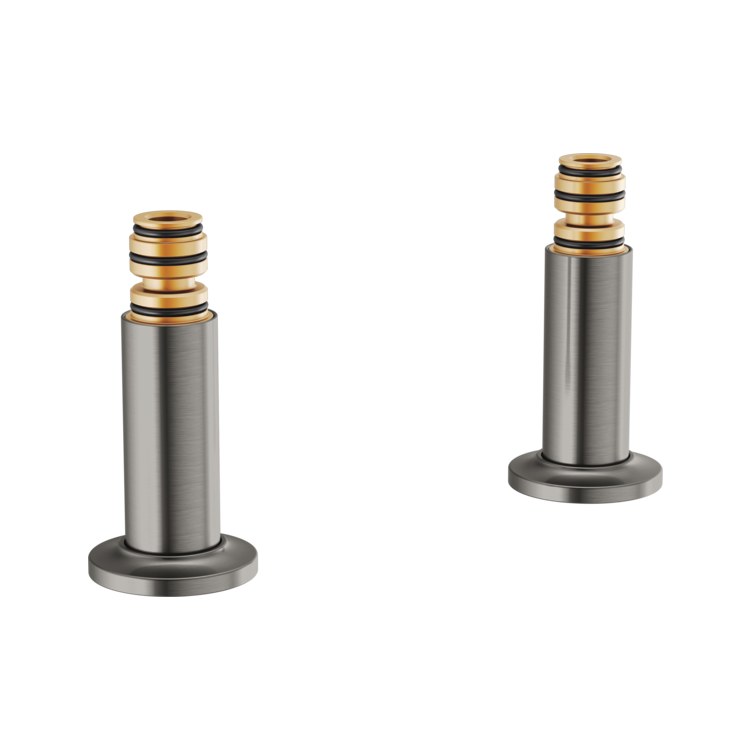Tub Filler Union Kintsu Deck Mount Riser Brilliance Luxe Steel Brass for T70310-XXLHP Body Assembly and T7030X-XX Trim Kit 2-1/5 Inch - Image 1