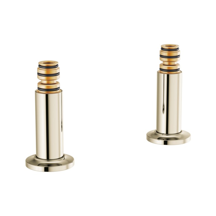 Tub Filler Union Kintsu Deck Mount Riser Brilliance Polished Nickel Brass for T70310-XXLHP Body Assembly and T7030X-XX Trim Kit 2-1/5 Inch - Image 1