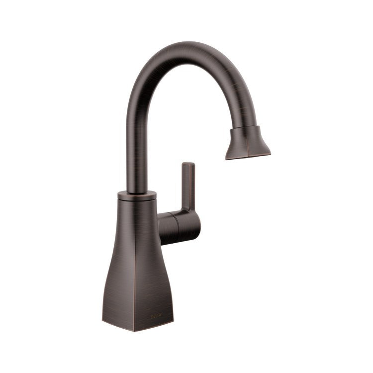 Beverage Faucet Contemporary Square Cold Water Only with Air Gap 1 Lever ADA Venetian Bronze 360 DEG Swivel 1 Hole 1.5 Gallons per Minute - Image 1