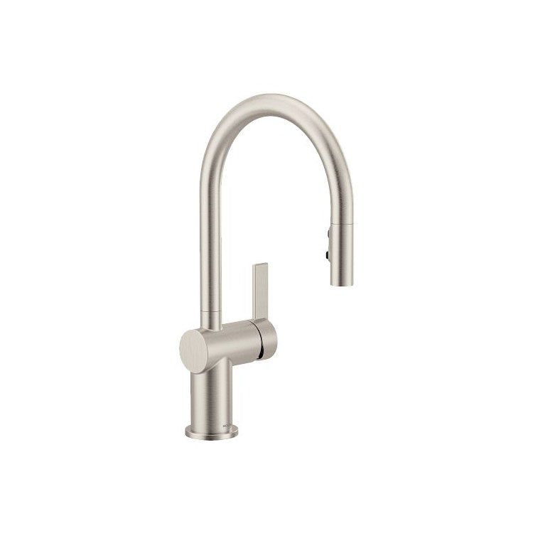 Kitchen Faucet Cia Lever ADA CALGreen Spot Resist Stainless Pull Down High Arc 360 DEG Swivel 1/3 Hole PowerBoost 1.5 Gallons per Minute - Image 1