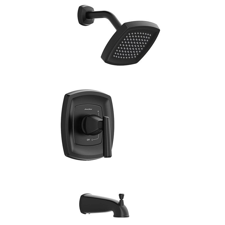Edgemere Pressure Balance Tub/Shower Valve Trim with Cartridge and Water-Saving Shower Head