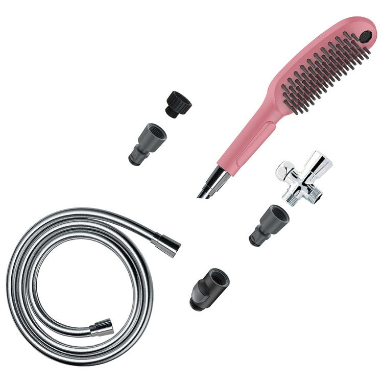 Handshower Dog Shower Bundle Pink 3 Function 1.75 Gallons per Minute - Image 1
