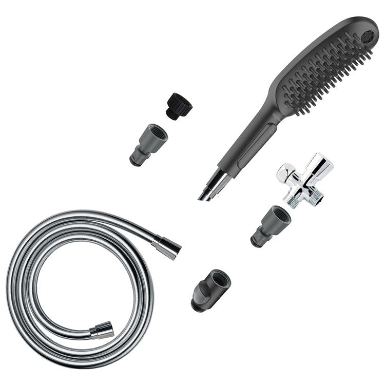 Handshower Dog Shower Bundle Black 3 Function 1.75 Gallons per Minute - Image 1