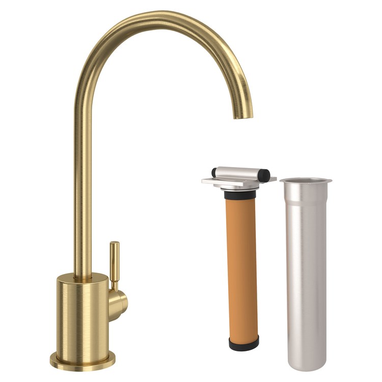 Filter Faucet Lux Kit 1 Lever Antique Gold 0.5 Gallons per Minute - Image 1