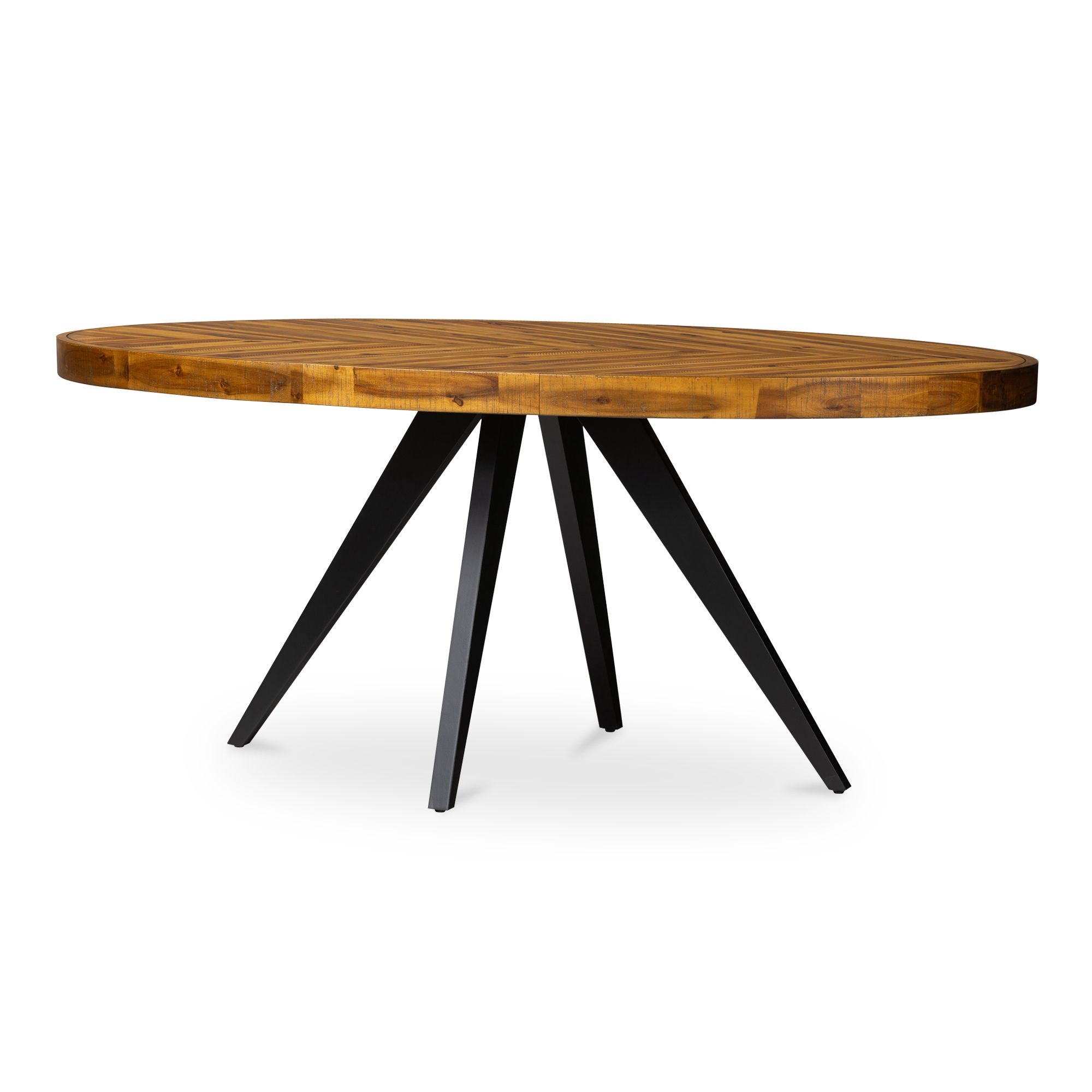 Parq - Oval Dining Table - Brown - Image 3