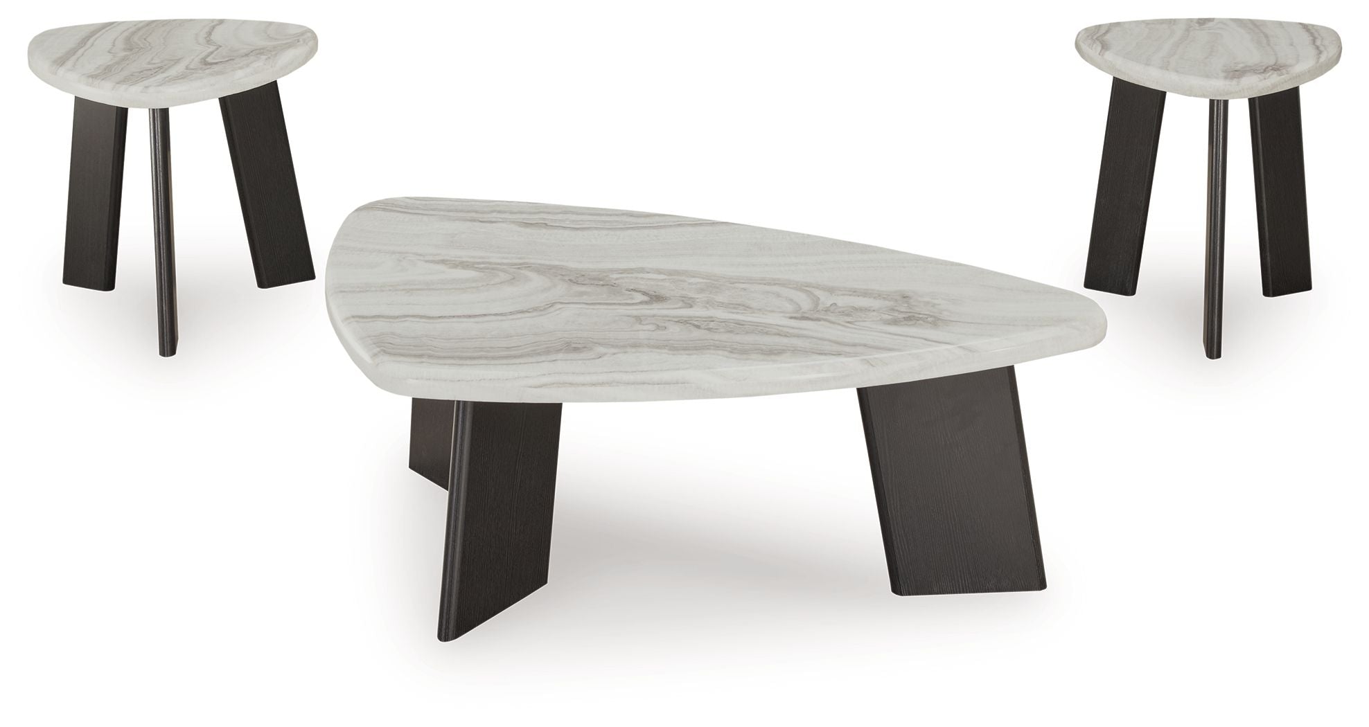 Lilyberg - Occasional Table Set (Set of 3) - Gray / Black - Image 2
