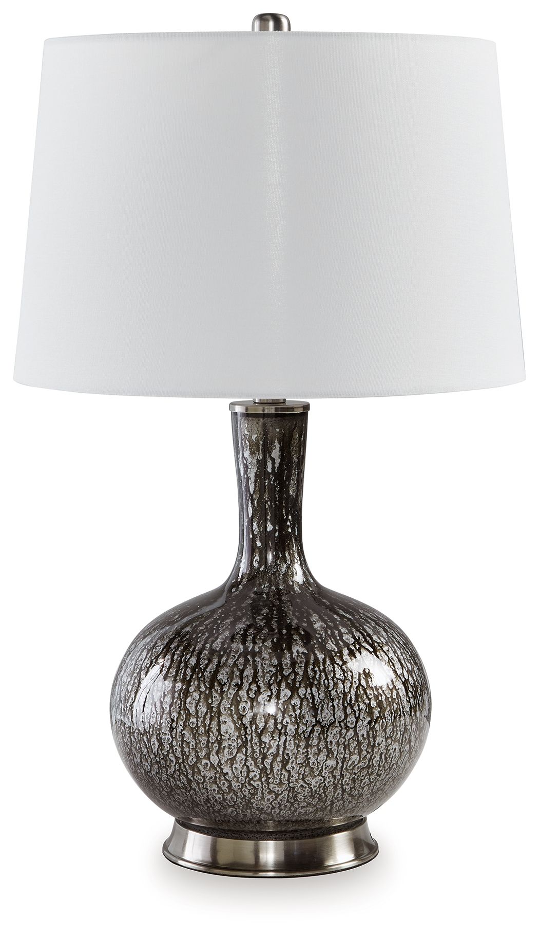 Tenslow – Glass Table Lamp – Antique Black