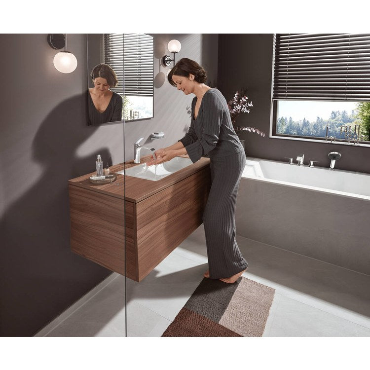 Roman Tub Trim Vivenis with Handshower 2 Lever Chrome WaterSense 10 Inch Spread 4 Hole - Image 2